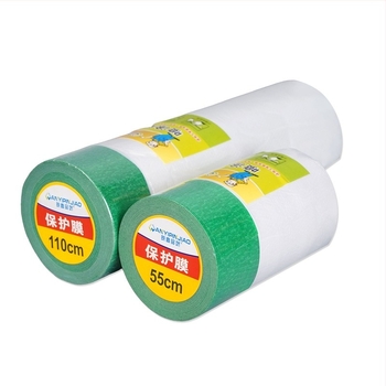 Maskirajuća folija za dekoraciju i auto popravke, debljina 0.6–0.7 mm, papir+PE film, ljepilo na bazi vode, širine 55/90/110/220 cm, duljine 10/16 m