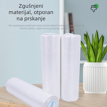 PE film za zaštitu od prašine za namještaj i garderobu, bez ljepila, papirno jezgro, debljina 0,6, za maskiranje i zaštitu