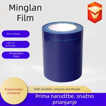 Samoljepljiva PE zaštitna folija za aluminijske površine, debljina 0,04 mm, otporna na prljavštinu i prašinu, ljepilo na bazi vode