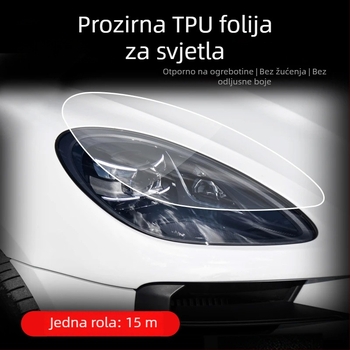Folia za svjetla automobila — TPU materijal, prilagođena obrada, univerzalna kompatibilnost, serija filmova za svjetla automobila, 3-godišnje jamstvo