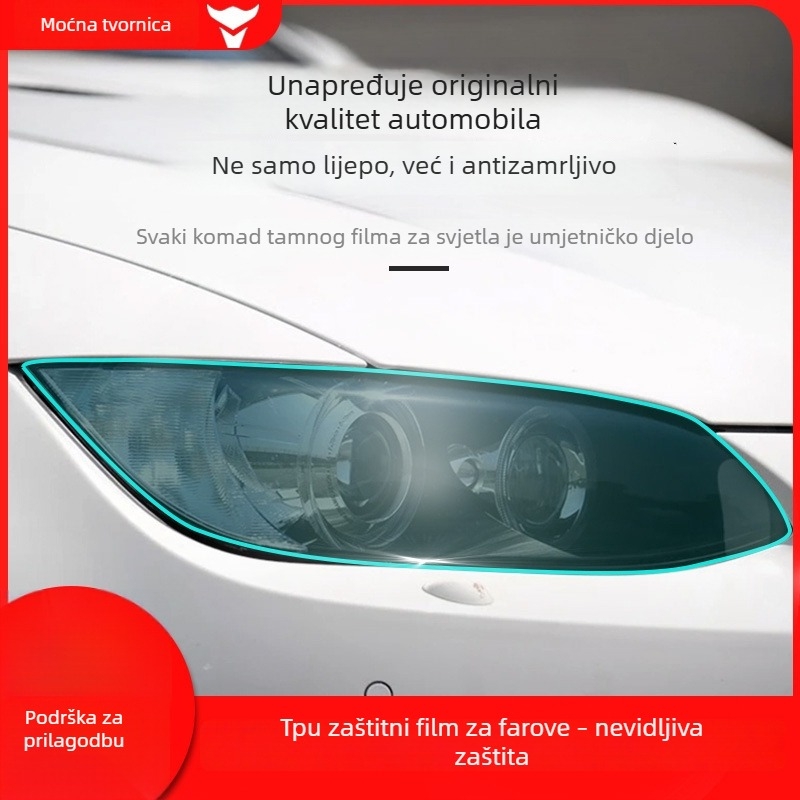 Folia za svjetla automobila — TPU materijal, prilagođena obrada, univerzalna kompatibilnost, serija filmova za svjetla automobila, 3-godišnje jamstvo