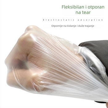 Jednokratna prozirna maskirajuća folija za lakiranje automobila i uređenje namještaja, PE, 7,5 μm, 95% propusnost svjetla, ljepilo osjetljivo na pritisak, visoka viskoznost