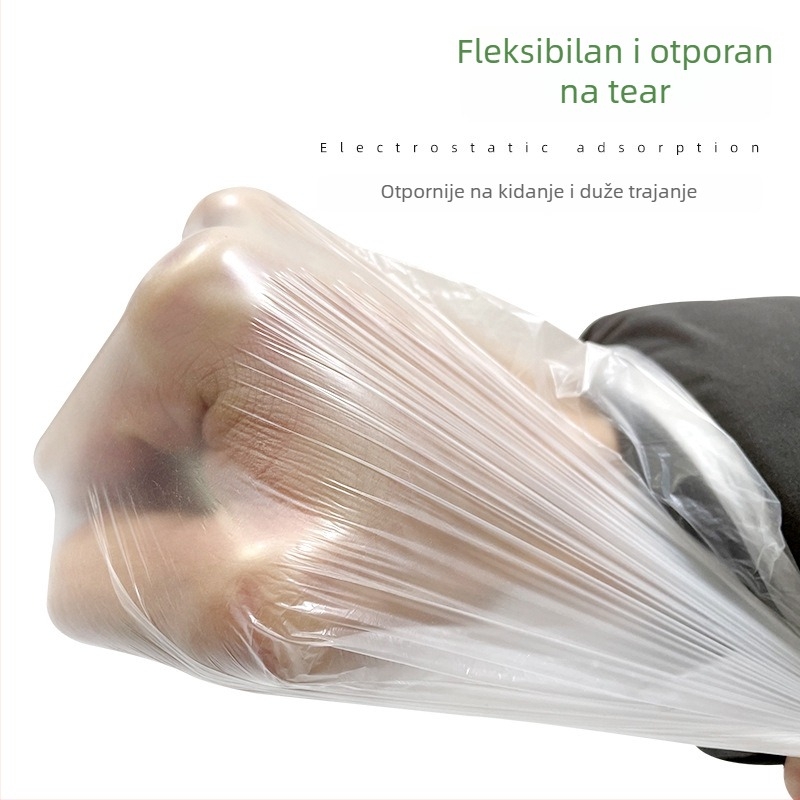 Jednokratna prozirna maskirajuća folija za lakiranje automobila i uređenje namještaja, PE, 7,5 μm, 95% propusnost svjetla, ljepilo osjetljivo na pritisak, visoka viskoznost