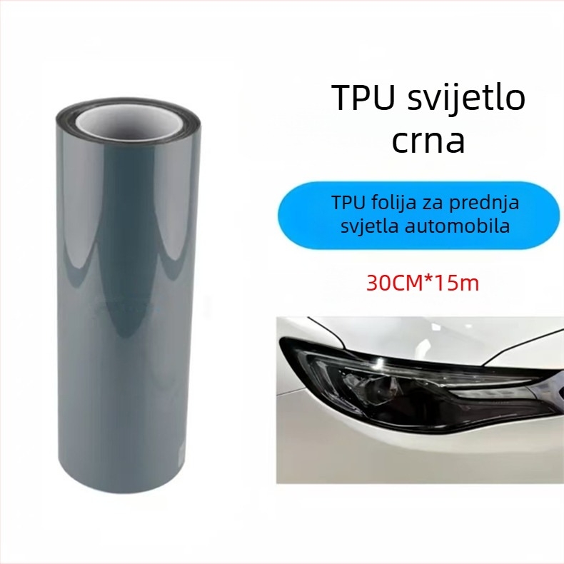 TPU film za prednja i stražnja svjetla automobila – zaštita od ogrebotina, promjena boje, prozirni film za prednja i stražnja svjetla, potamnjeni TPU