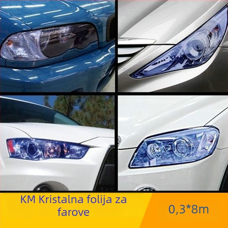 KM Redlon prozirni film za prednja i stražnja svjetla automobila, prozirni film za promjenu boje