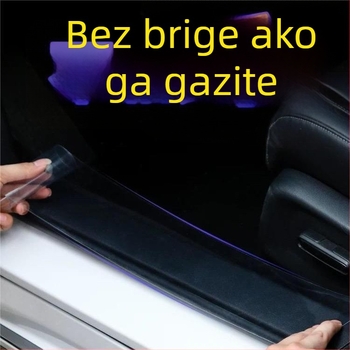 Unutarnji prag zaštitnik automobila – prozirna samoljepljiva naljepnica s teksturom kože nosoroga, za prtljažnik, stražnji dio i bočne ploče