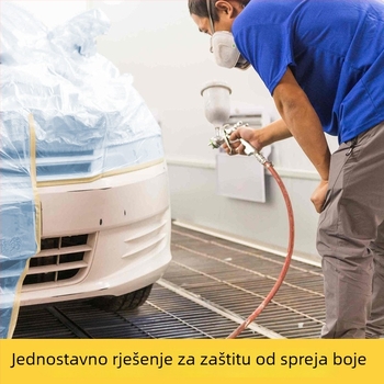 Maskirajuća folija za bojanje automobila s elektrostatikom prianjanjem i papirnati maskirajući film za zaštitu poda pri bojanju