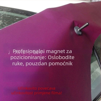 Magnetski pozicionator za automobilsku foliju s plastičnom drškom i magnetom omotanim gumom – 46 g