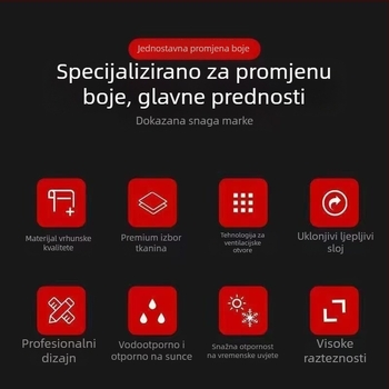 Auto unutarnji zaštitni film s teksturom cvjetnog karbona (fleksibilna osnova; PVC materijal; 2-godišnje jamstvo; jednostavna ugradnja s kanalima za otpuštanje zraka; UV otporni premaz)