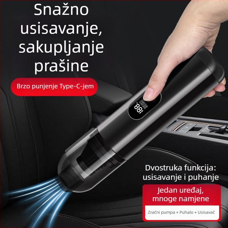 Prijenosni bežični usisavač za auto, usis 3100 Pa, 45 W, 7,4 V, periva posuda za prašinu