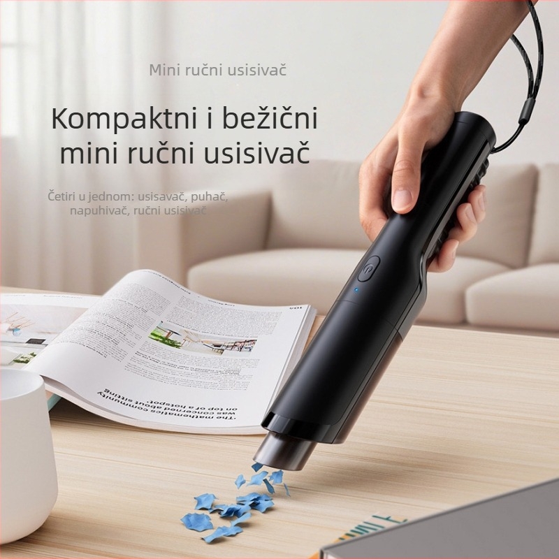 Phisinic usisavač za auto – bežični ručni, dvostruki način usisavanja i puhanja, 3100–4000 Pa, ugrađena baterija 1001–1600 mAh, buka 46–70 dB