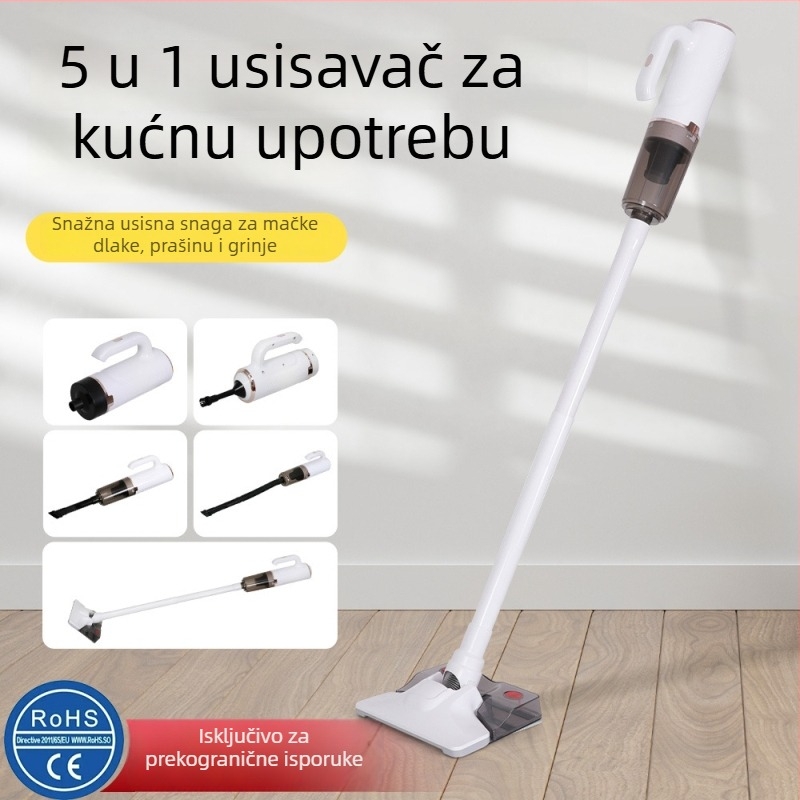 Bežični ručni usisavač – višenamjenski, 100W, usisna snaga 10.1–15 kPa, ugrađena baterija 5001 mAh, vrijeme rada 0–1 h