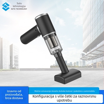 Ručni usisavač za auto – bežični (12V, 120W, 6000 Pa, 65 dBA)