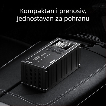 Prijenosni kompresor za zrak u automobilu s funkcijom nužnog pokretanja — sve-u-jednom bežični power bank automobila