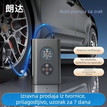 Prijenosna pumpa za automobil s digitalnim zaslonom, 7.4V, 120W, 25 L/min, težina 0,5 kg