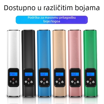 Automobilska pumpa za napuhivanje, 12V, 100W, kabel 3 m, 15-cilindrični elektromotor s digitalnim zaslonom