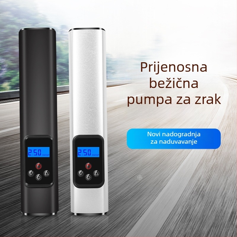 Automobilska pumpa za napuhivanje, 12V, 100W, kabel 3 m, 15-cilindrični elektromotor s digitalnim zaslonom