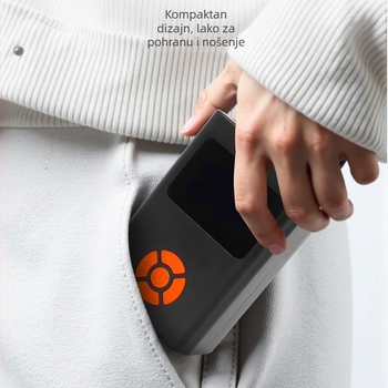 Bežično prenosna pumpa za zrak za automobil i bicikl, mini jednocilindrična, 80W, 7.4V, USB punjenje, 35 L/min, više od 20 minuta rada