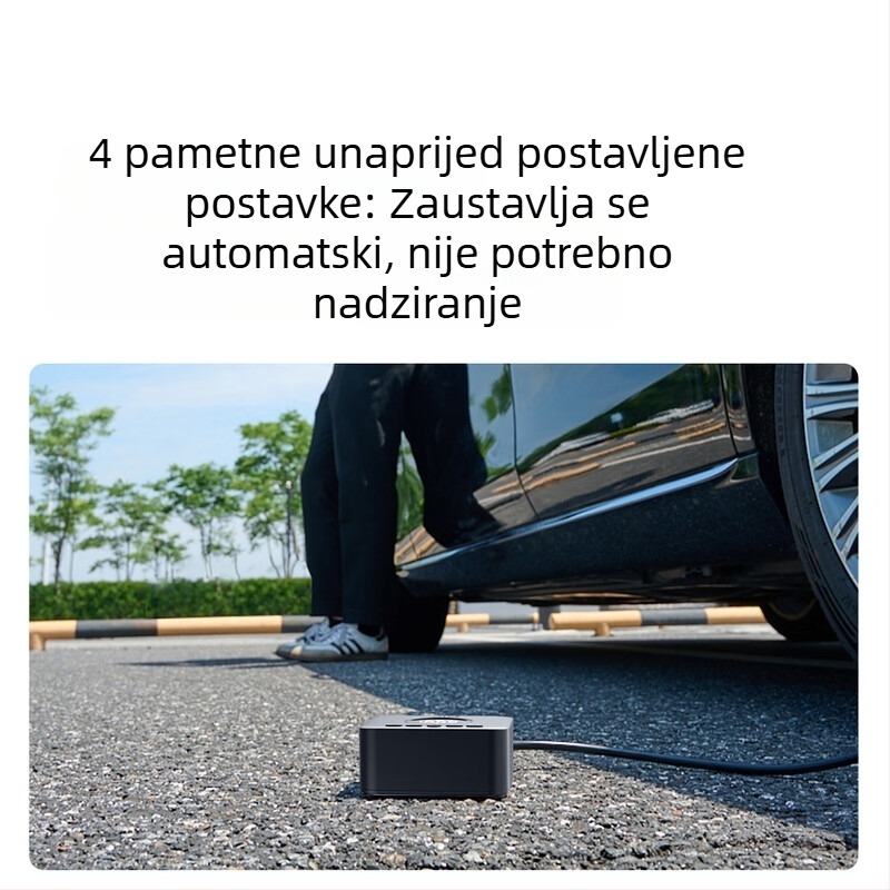 TP07 automobilska pumpa za automobile s digitalnim zaslonom, USB napajanje, 12V, brzo napuhivanje