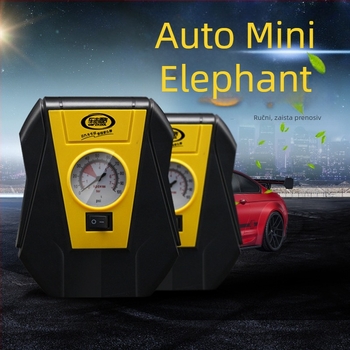 Mini prijenosna pumpa za automobil s tlakomjerom