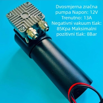 Automobilska pumpa za zrak, tijelo od aluminijeve legure, 24V, 150W, 40 L/min, USB punjenje