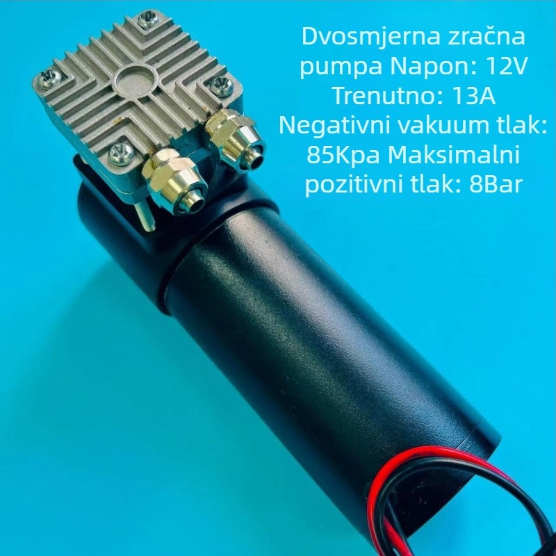 Automobilska pumpa za zrak, tijelo od aluminijeve legure, 24V, 150W, 40 L/min, USB punjenje