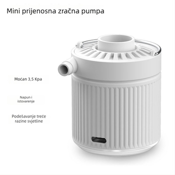 Bežični prenosni inflator za gume, jednocilindrični, ABS plastika, snaga ispod 80 W, radno vrijeme preko 20 minuta, pokazivački zaslon