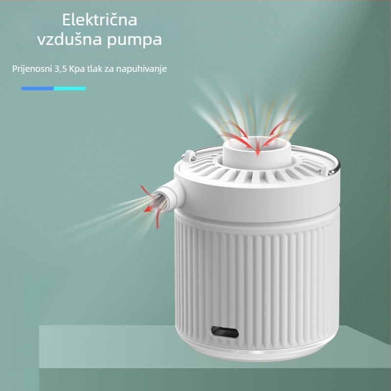 Bežični prenosni inflator za gume, jednocilindrični, ABS plastika, snaga ispod 80 W, radno vrijeme preko 20 minuta, pokazivački zaslon