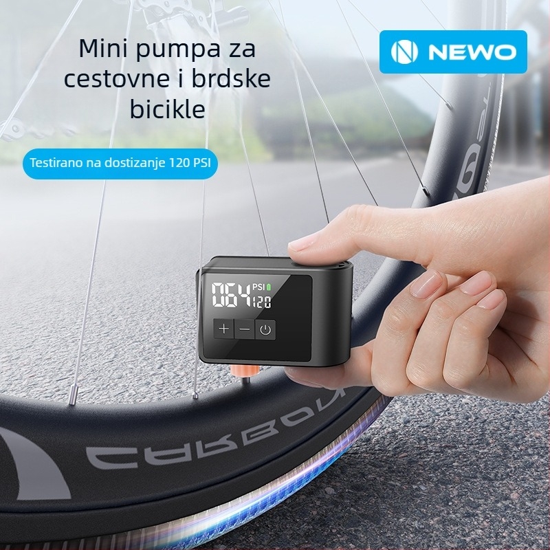 Woxin samorazvijena ultra mini pumpa za planinske i cestovne bicikle, AI pametna prijenosna električna pumpa