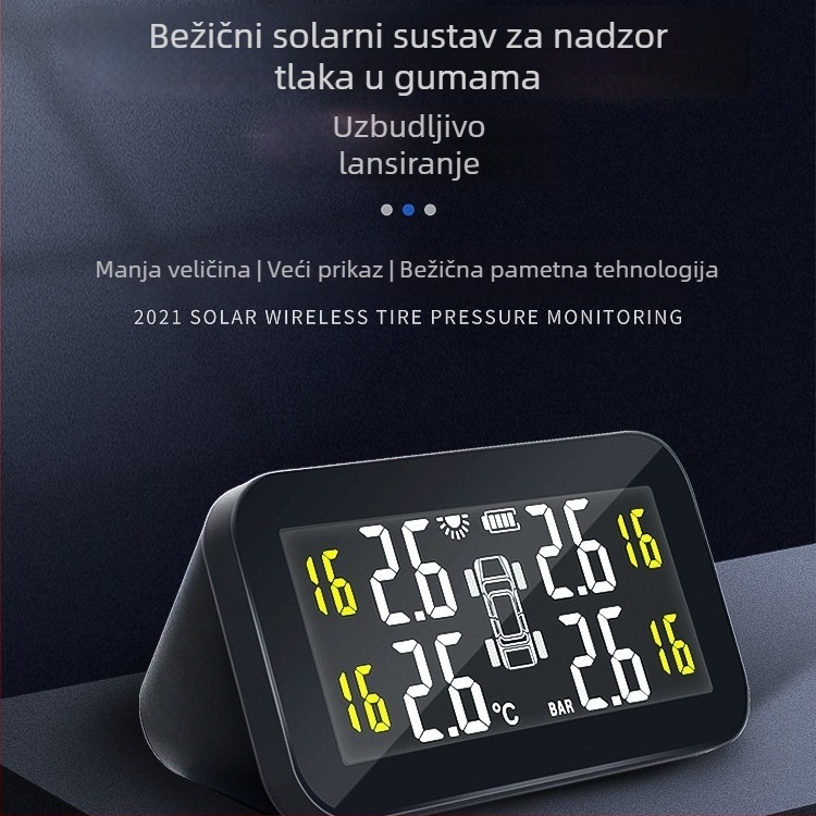 TPMS sustav za praćenje tlaka u gumama s velikim digitalnim zaslonom, model C270, raspon 0–3,5 bar, točnost ±0,1 bar