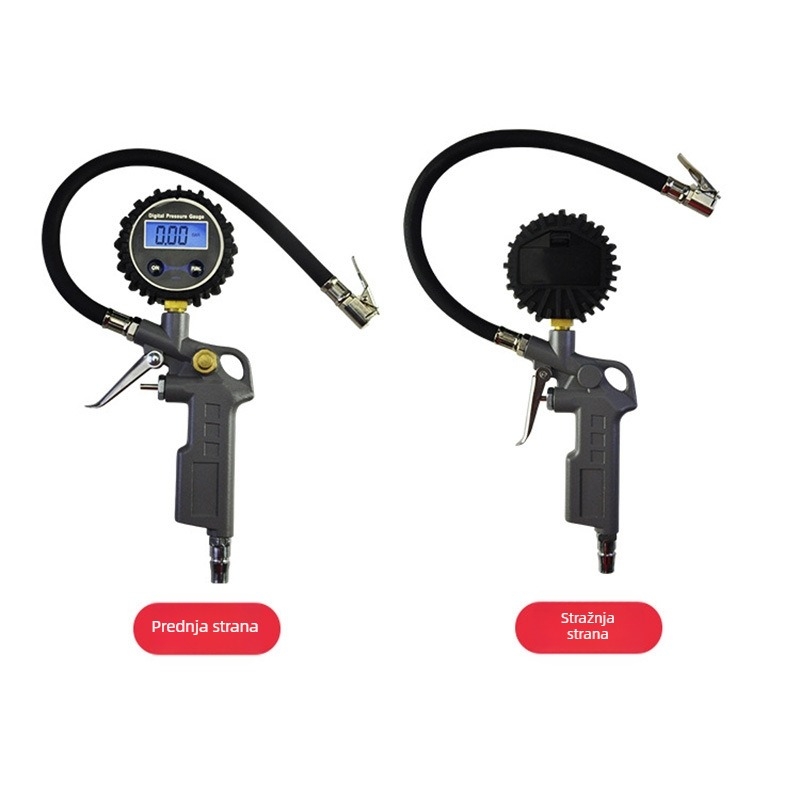Kaifeng mjerač tlaka u gumama za automobilsku njegu s digitalnim zaslonom, raspon 0-150 PSI, preciznost 1.6, kućište od aluminijske legure
