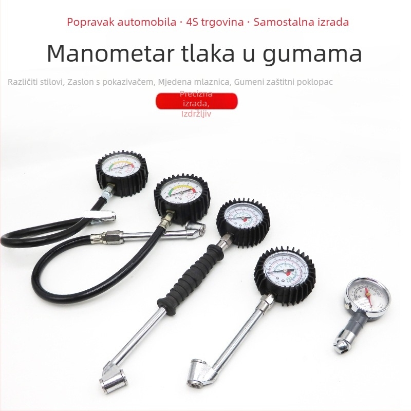 Musen Hall metalni mjerač tlaka u gumama automobila