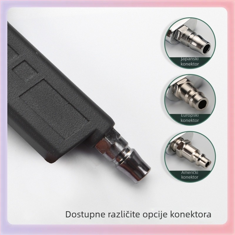 Digitalni manometar za tlak u gumama automobila, tijelo od aluminijske legure, preciznost 0.01, raspon tlaka 200, različite jedinice