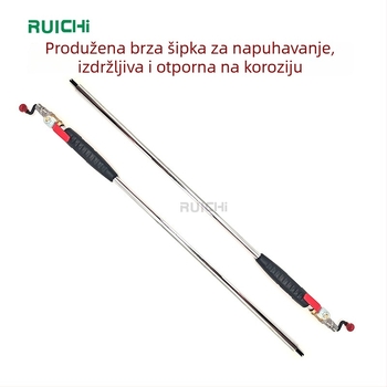 50 cm produžna šipka za napuhivanje s mlaznicom i manometrom za automobilsku gumu