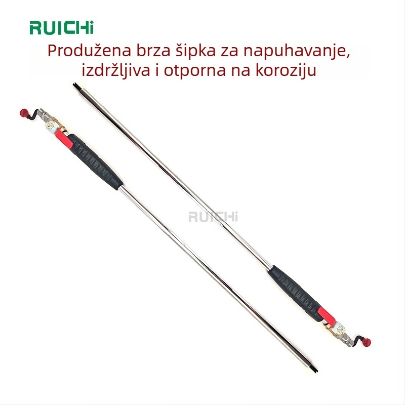 50 cm produžna šipka za napuhivanje s mlaznicom i manometrom za automobilsku gumu