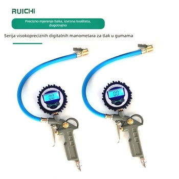 Elektronički manometar za tlak u gumama – Ruichi, PSI, raspon 0,01 psi, točnost 0,01 psi