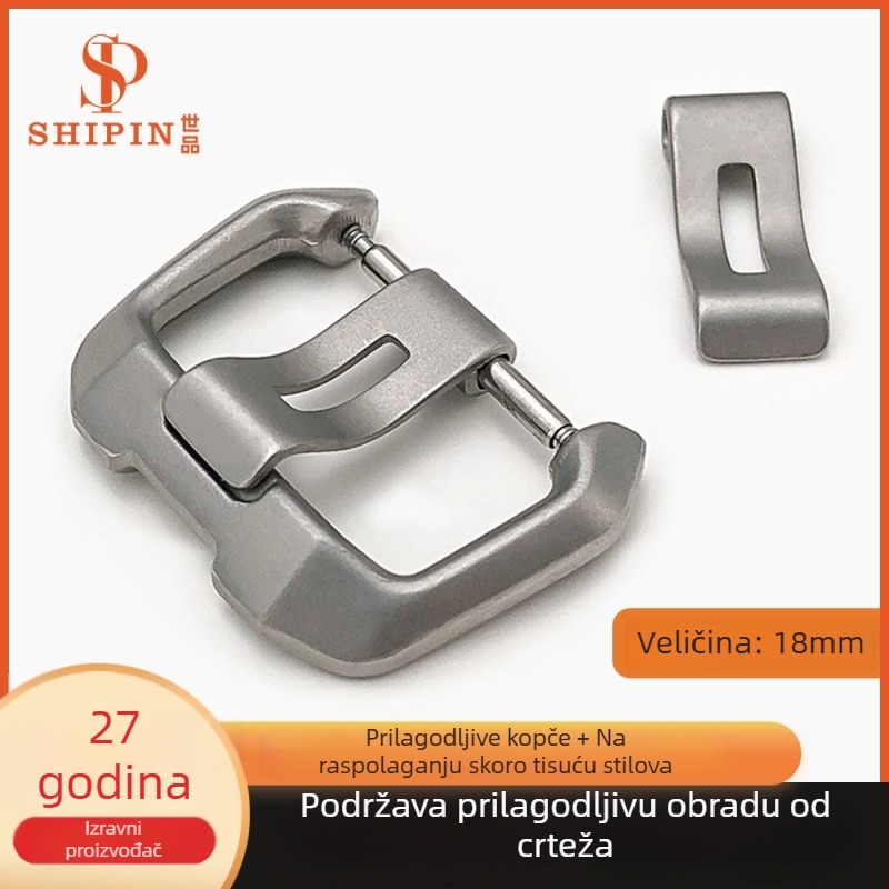 Spona od nehrđajućeg čelika za silikonske/Apple narukvice, hidraulička spona, unisex dizajn, mogućnosti prilagodbe logotipa