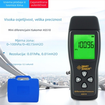 Hima AS510 diferencijski tlakmjer, ručni, s digitalnim zaslonom