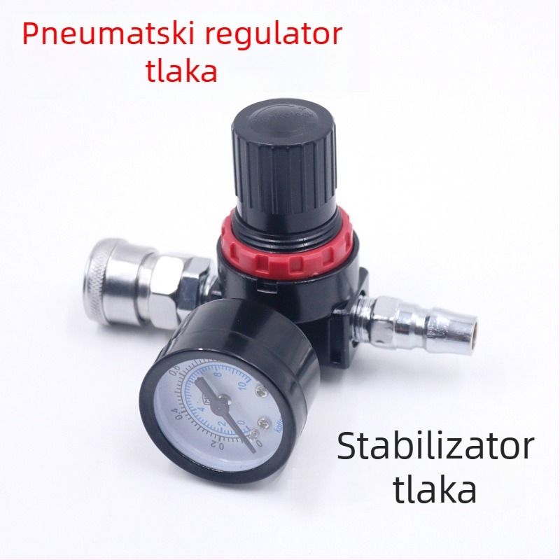 Pneumatski sprej za bojenje s ventilom za regulaciju tlaka i manometrom, 1/4 brzo spoj, maksimalni izlazni tlak 3