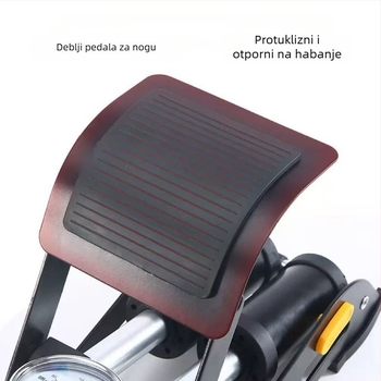 Nožna pumpa s dvostrukim cilindrom – Mk-foot 01, Čelik, Tlak 170