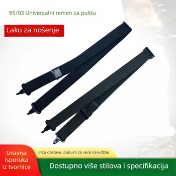 Pojas za oružje, kompatibilan s 03 universalnim i 95 universalnim; duljina fiksna, bez elastičnosti, bez križne konstrukcije, unisex za odrasle.