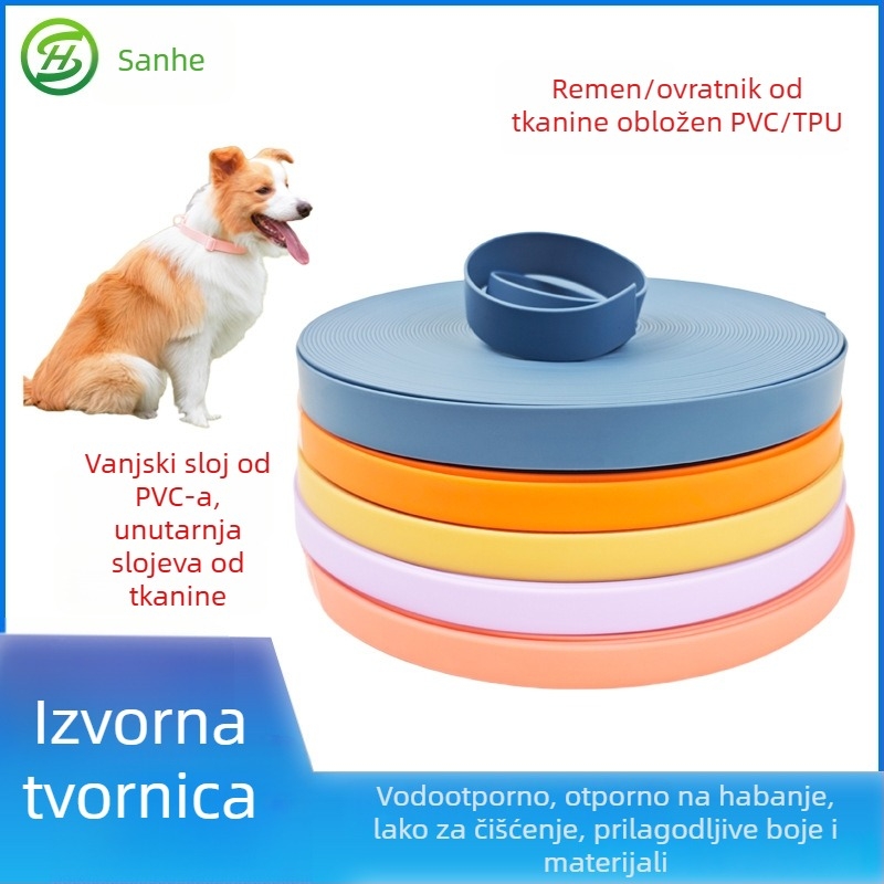 PVC gumirana traka za kućne ljubimce: trening uzica, ogrlica, harn i ručka za prtljagu