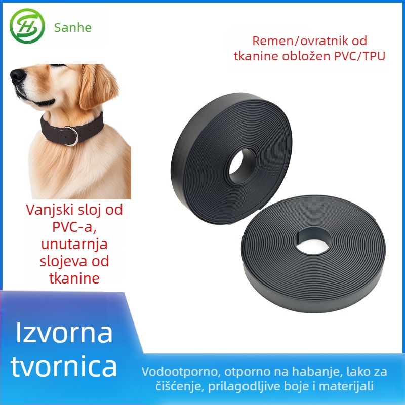 PVC gumirana traka za kućne ljubimce: trening uzica, ogrlica, harn i ručka za prtljagu