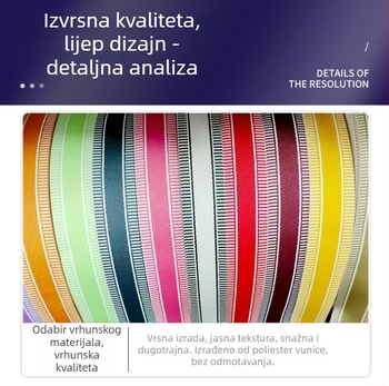 Tkana poliesterna web traka – prugasti uzorak, etnički stil, za naramenice, torbe i kaiševe