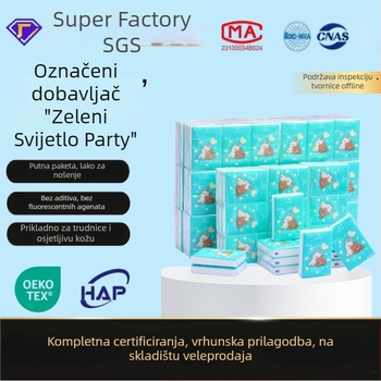 Jednokratna maramica za lice - biljna vlakna, ravno tkanje, podrška OEM/ODM, prilagodba 7–15 dana