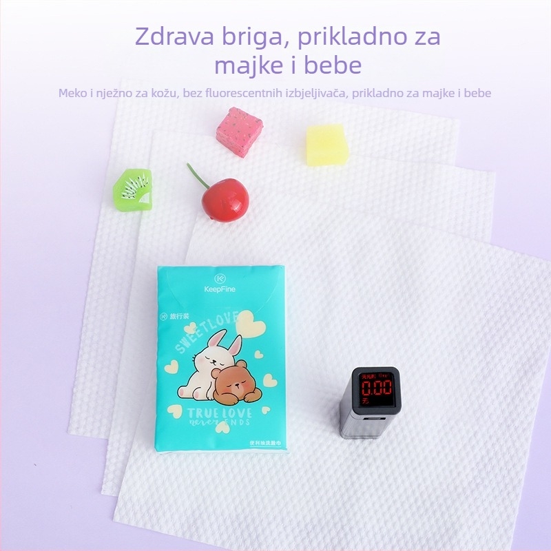 Jednokratna maramica za lice - biljna vlakna, ravno tkanje, podrška OEM/ODM, prilagodba 7–15 dana