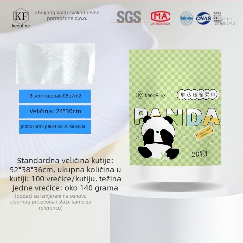 Jednokratna maramica za lice - biljna vlakna, ravno tkanje, podrška OEM/ODM, prilagodba 7–15 dana