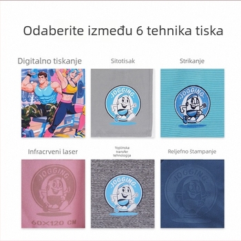 Sportski ručnik od mikrovlakana, dvostrani baršunasti završetak, džep, brzo suši, apsorpcija 0–5 s