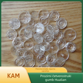 Prozirni snap gumbi Hualian KAM, PC materijal, modeli T3/T5/T8