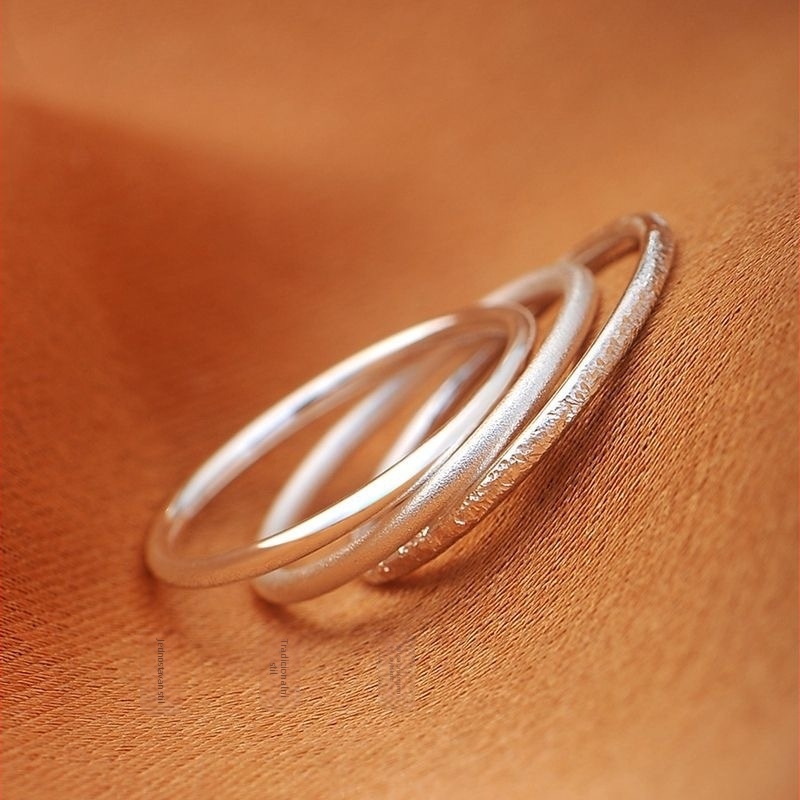 Prsten rep za kažiprst, 99 srebra, geometrijski dizajn, elektropliniranje